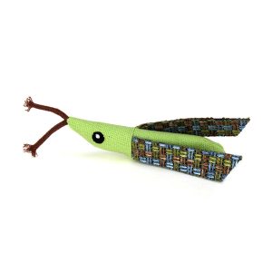 Ware Grasshopper with Catnip Cat Toy (4.3")