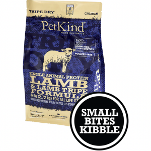 PetKind Lamb & Lamb Tripe Dry Formula Small Bites Dog Food