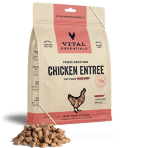 Vital Essentials Freeze-Dried Raw Chicken Entree Mini Nibs GF Cat Food