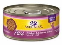 Wellness Chicken & Lobster Pate Grain-Free Canned Cat Food